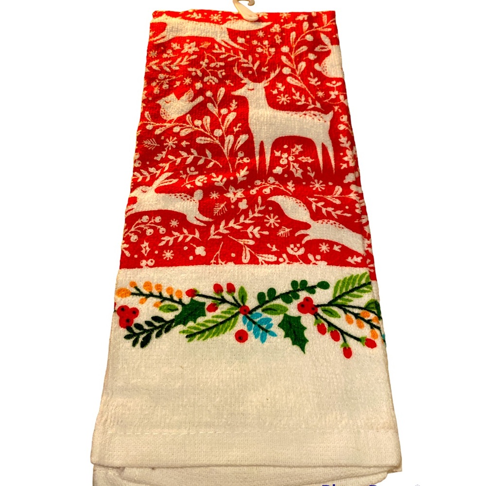 Christmas rein deer dish towel